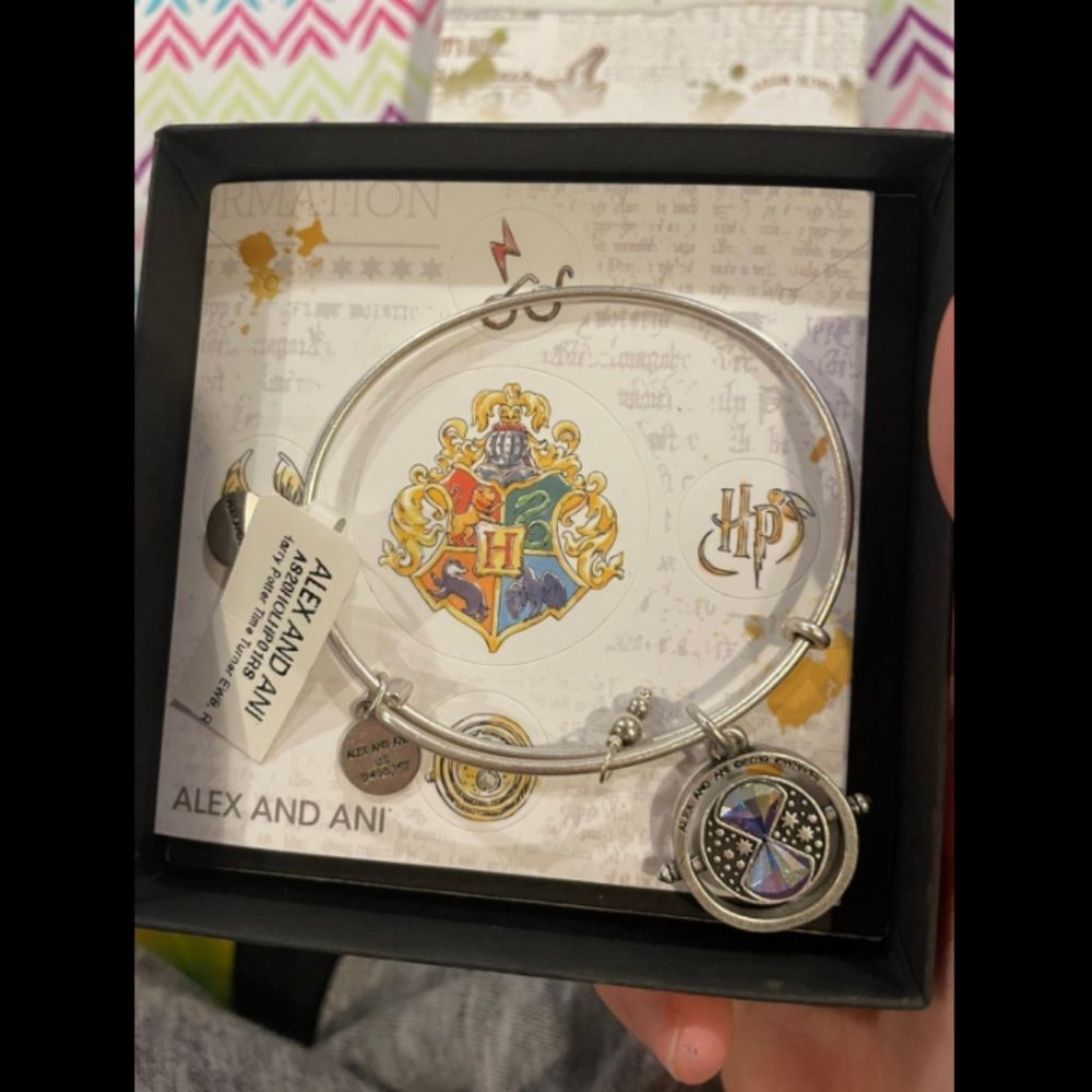 ALEX AND ANI Harry Potter Time Turner Spinner Charm Bangle